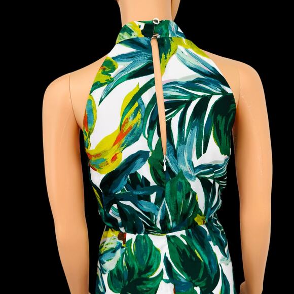 Julia Jordan Womens Knot-Neck Tulip Hem Midi Dress Tropical Print Size 2 $129 - Picture 10 of 13